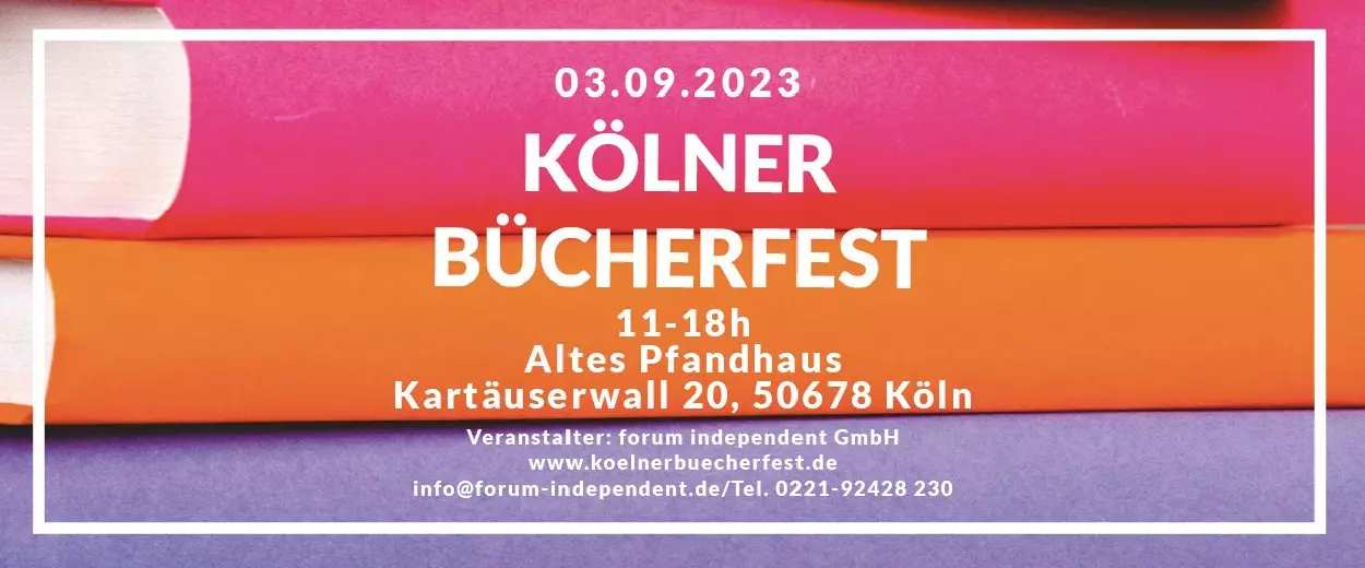 4. Kölner Bücherfest am 03.09.2023