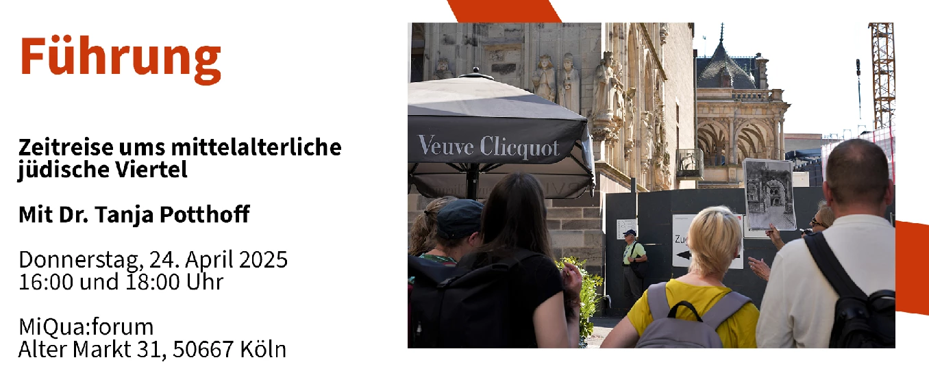 Führung: Zeitreise ums mittelalterliche jüdische Viertel. Mit Dr. Tanja Potthoff