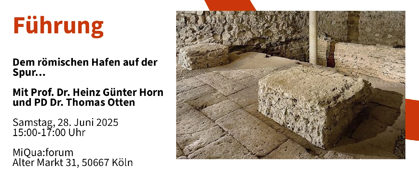 Führung: Dem römischen Hafen auf der Spur… Mit Prof. Dr. Heinz Günter Horn und PD Dr. Thomas Otten