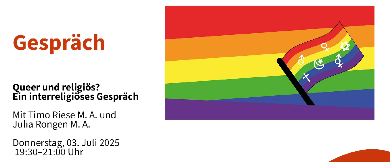 Gespräch: Queer und religiös? Ein interreligiöses Gespräch.