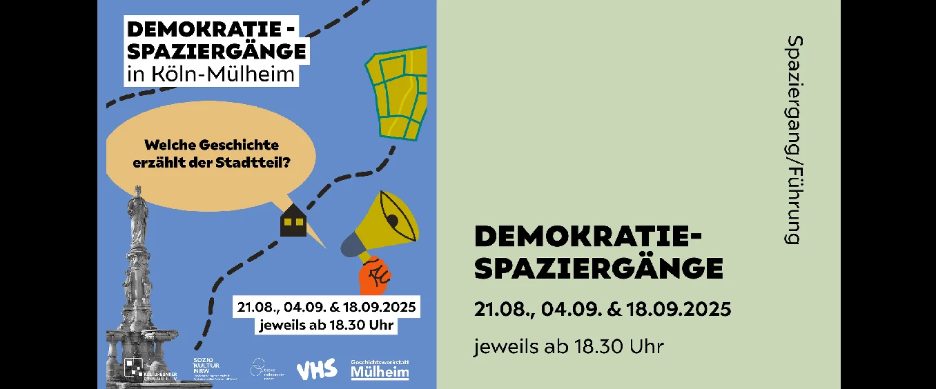 Demokratie-Spaziergänge in Köln-Mülheim